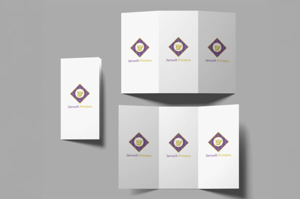 Folded leaflets printing